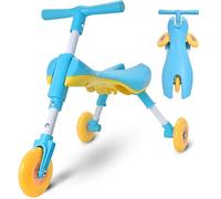 Triciclo para niños pequeños de 1 a 3 años - Triciclo plegable para niños pequeños - Bicicleta para niños y niñas - Fácil de montar y dirigir - No necesita montaje - Navidad, regalos de primer