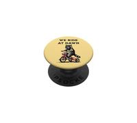 Triciclo Raccoon Riding We Riding We Riding At Dawn PopSockets PopGrip Adhesivo