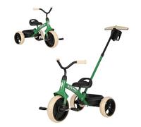 Triciclos para niños de 2 a 6 años, bicicleta 2 en 1 para niños con asas de empuje ajustables y extraíbles, bicicleta de empuje con cesta de almacenamiento de juguetes para niños y niñas, regalo de