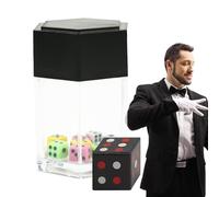 Trick Dice Game, Illusion Magic Set, Shock Effect Mechanism with Secret Activation System, Lightweight Prop Build Material, Funny Prank Design Toy, Event Use for Party Games and Entertainment