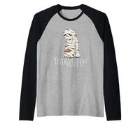 Trick Or Sleep! La Pereza del sueño de Halloween Camiseta Manga Raglan