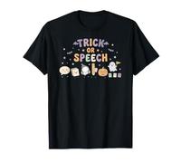 Trick or Speech SLP Equipo de Terapeutas del Habla de Halloween Camiseta
