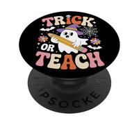 Trick or Teach Boo Divertido Profesor de Halloween PopSockets PopGrip Adhesivo