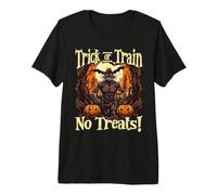Trick Or Train No Treats Halloween Gym Trainer Fitness Camiseta Premium