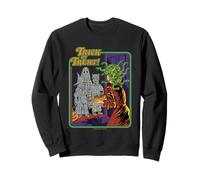 Trick or Treat Halloween Sarcastic Retro Funny Adult Humor Sudadera