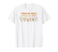 Trick or Treat Nurse on Feet Halloween RN Personal médico Camiseta gráfica económica