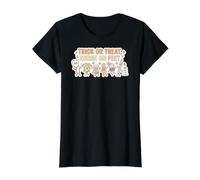 Trick or Treat Nurse on Feet Halloween RN Personal médico Camiseta gráfica económica, Mujer, Negro, M