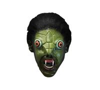 Trick or Treat Studios Máscara De Reptil Horror Latex Verde Halloween Adulto