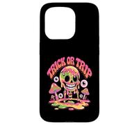 Trick or Trip T-Shirt - Psychedelic Skull Groovy Halloween Carcasa para iPhone 15 Pro