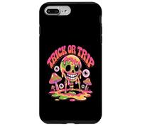 Trick or Trip T-Shirt - Psychedelic Skull Groovy Halloween Carcasa para iPhone 7 Plus/8 Plus