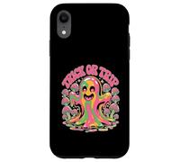 Trick or Trip T-Shirt - Psychedelic Skull Groovy Halloween Carcasa para iPhone XR