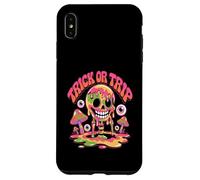 Trick or Trip T-Shirt - Psychedelic Skull Groovy Halloween Carcasa para iPhone XS MAX