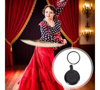 Trick Toy, Rotating Hand Fan Prop, Retractable Performance Gadget, Secure Buckle Mechanism, Dance Magic Fan For Stage Show Choreography Dancers Beginners Professionals, Black