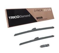 TRICO Diamond 22" + 18" Premium Automotive Replacement Windshield Wiper Blades (Set of 2), Passenger and Driver Side All-Weather Beam Wiper Blades for Select Vehicle Models
