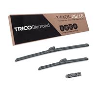 TRICO Diamond™ (25-2616) 26 Inch & 16 inch pack of 2 High Performance Automotive Replacement Windshield Wiper Blades For My Car Super Premium All Weather Beam Blade for Select Vehicle Models