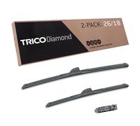 TRICO Diamond™ (25-2618) 26 Inch & 18 inch pack of 2 High Performance Automotive Replacement Windshield Wiper Blades For My Car Super Premium All Weather Beam Blade for Select Vehicle Models