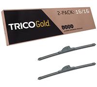 TRICO Gold™ (18-1616) 16 & 16 Inch Pack of 2 Automotive Replacement Windshield Wiper Blades for My Car Super Premium All Weather Beam Blade for Select Vehicle Models
