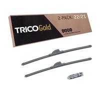 TRICO Gold 22" + 21" Premium Automotive Replacement Windshield Wiper Blades (Set de 2), Passenger and Driver Side All-Weather Beam Wiper Blades for Select Vehículo Models