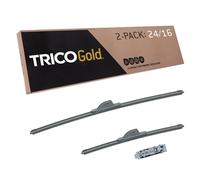 TRICO Gold 24" + 16" Premium Automotive Replacement Windshield Wiper Blades (Set of 2), Passenger and Driver Side All-Weather Beam Wiper Blades for Select Vehicle Models