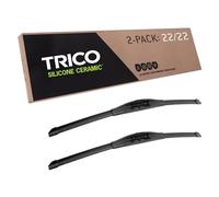 TRICO Silicone Ceramic (90-2222) 22 pulgadas y 22 pulgadas Pack de 2 automotive Replacement Windshield Wiper Blades For My Car, Super Premium All Weather Beam Blade for Select Vehicle Models