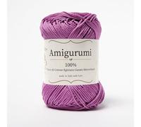 Tricot Cafè Amigurumi, Made in Italy - Hilo de algodón puro - Ideal para muñecas, muñecos y bolsos de ganchillo - Ropa ligera - Hierros/Ganchillo 3.00/4.00 (Ciclamen 3224, 1 unidad)