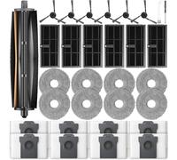 TriCut Brush Accesorios para Dreame L40 Ultra (Gen 2)/X40 Ultra / X40 Master, para MOVA P10 (Gen 2)/P50 Pro Ultra Robot Aspiradora, con 1 cepillo TriCut, 8 almohadillas para fregona, 8 bolsas para