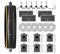 TriCut - Cepillo de accesorios para Dreame X40 Ultra Complete/X40 Ultra | /X40 Master/L10s Ultra Gen 3/Mova P50 Pro Ultra/P10 Pro Ultra Aspiradora, 1 cepillo principal, 6 bolsas de polvo, 6 toallitas