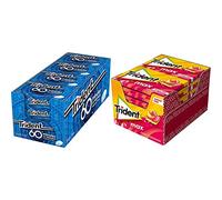 Trident 60 Minutos Menta - Chicles sin Azúcar con Sabor a Menta - Paquete de 16 Envases 20 g & Max Melocotón y Sandía - Chicles sin Azúcar con Sabor a Melocotón y Sandía- Paquete de 12 Envases de 23 g
