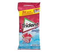 TRIDENT Chicles Long Lasting Sabor Sandía Sin Azúcar, Multipack 3x22gr