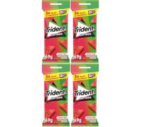 Trident Chicles Sabor Sandía Senses, 69g (Paquete de 4)