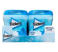 TRIDENT Dental Care Peppermint Chicles Menta Sin Azúcar con Flúor, Pack 6
