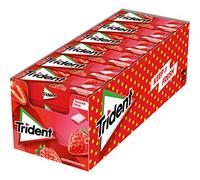 Trident Fresh Gragea Fresa- Chicles sin Azúcar con Sabor a Fresa - Paquete de 24 Envases de 14,5 g