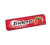 Trident Fresh Stick Fresa - Chicles sin Azúcar con Sabor a Fresa - Paquete de 24 Envases de 13,5 g