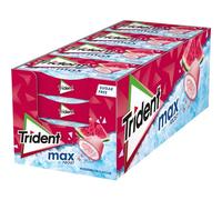 Trident Max Frost Watermelon - Chicles sin Azúcar con Sabor a Sandía - Paquete de 16 Envases de 20 g