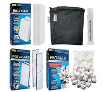 Trident Nova U2 - Kit de mantenimiento de medios de filtro subacuático y reemplazo de medios de filtro, incluyendo bolsas de malla Trident (almohadilla de espuma de filtro submarino U2, U2 BioMax
