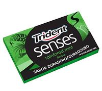 Trident - Senses Rainforest Mint - Chicle con sabor a hierbabuena - 14 chicles - [Pack de 4]