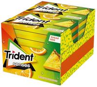 Trident Senses Tropical – Chicles sin azúcar sabor tropical – 12 x 23 g