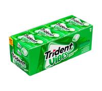 TRIDENT Vibes Spearmint, Chicles Sin Azúcar Sabor Hierbabuena, Pack 16 uds