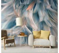 Tridimensional Bello Plumas Arte Personalidad 3D Papel Pintado Pared Fácil Instalación Oficina Sala Estar Sofá Dormitorio TV Fondos Decoración-150cm×105cm