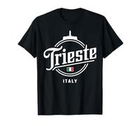Trieste Italia City Travel - Símbolo de bandera italiana Camiseta