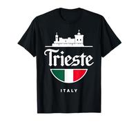Trieste Italia City Travel - Símbolo de bandera italiana Camiseta