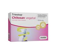 Eladiet Complemento Alimenticio - Triestop Chitosan Vegetal - 60 Comprimidos - Contribuye al Normal Metabolismo de los Macronutrientes - Efecto saciante - Contribuye a Regular los Niveles de Glucosa