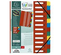 Trieur harmonika a fenetres avec elastiques nature future carte lustree 24 compartiments