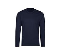 Trigema Camiseta de Manga Larga para Hombre 636501, Azul Marino, XXL