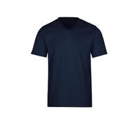 Trigema Herren V-Shirt Deluxe Baumwolle - Camiseta Hombre, Color Azul, Talla Large