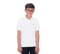 Trigema Jungen Polo-Shirt Piqué-Qualität, Blanco (Weiss 001), 128 para Niños