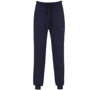 Trigema Pantalones de chándal de algodón orgánico para Hombre, Azul Marino, L