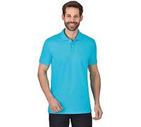 Trigema Poloshirt Elast. Piqué Polo, Azul (Azur), L para Hombre