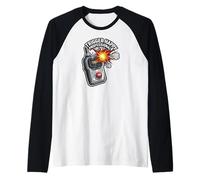Trigger Happy Professional Funny Remote Fire Button Camiseta Manga Raglan
