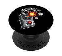 Trigger Happy Professional Funny Remote Fire Button PopSockets PopGrip Adhesivo